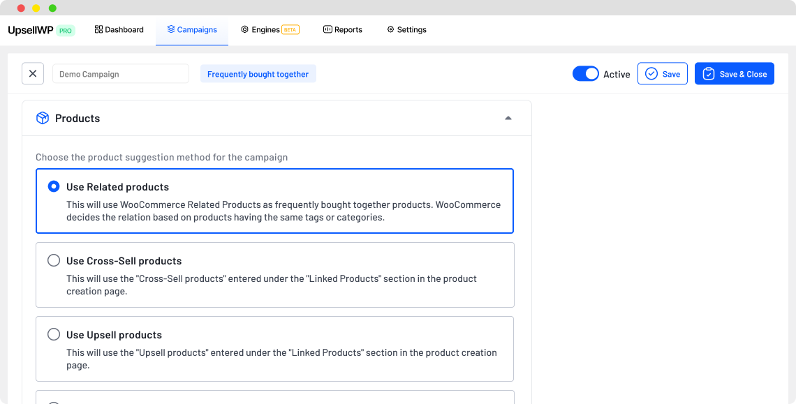 Select Product Method