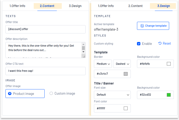 Customizing checkout order bump template