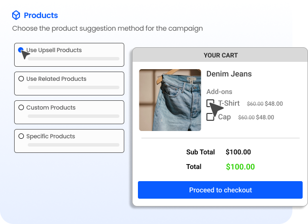 Select Product Suggestion Methods for Maximum Relevance