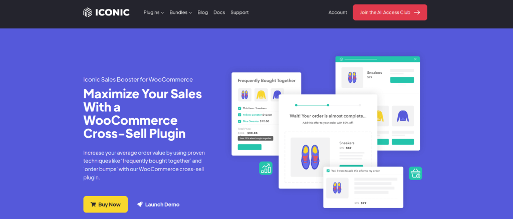 Product page of Iconis Sales Booster for WooCommerce - A Cross-sell plugin for WooCommerce