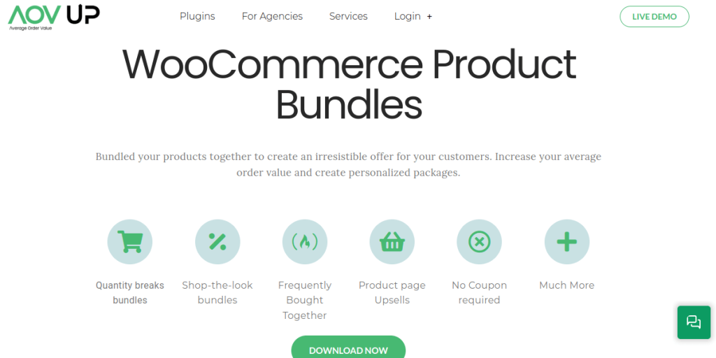 WooCommerce product bundles by AOV UP