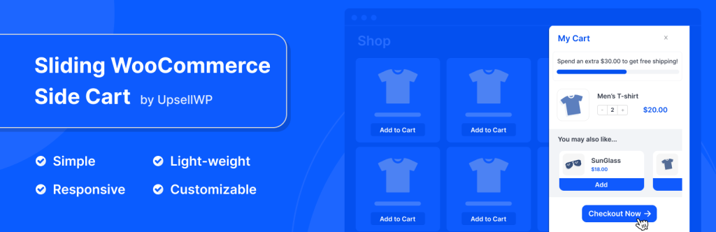 Plugin page of WooCommerce side cart checkout plugin for WooCommerce