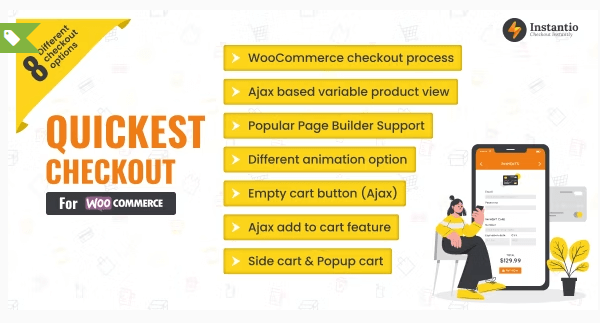 Product page of Instantio WooCommerce All in One Cart and Checkout