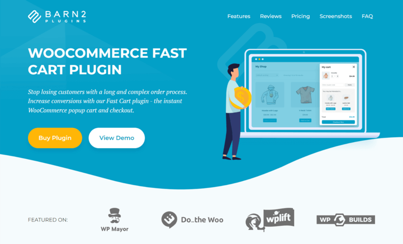 Product page of WooCommerce Fast Cart checkout plugin for WooCommerce