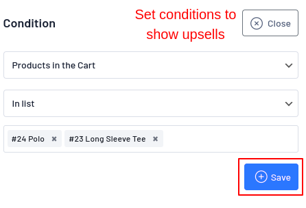 nditions to show WooCommerce upsell products on the cart page