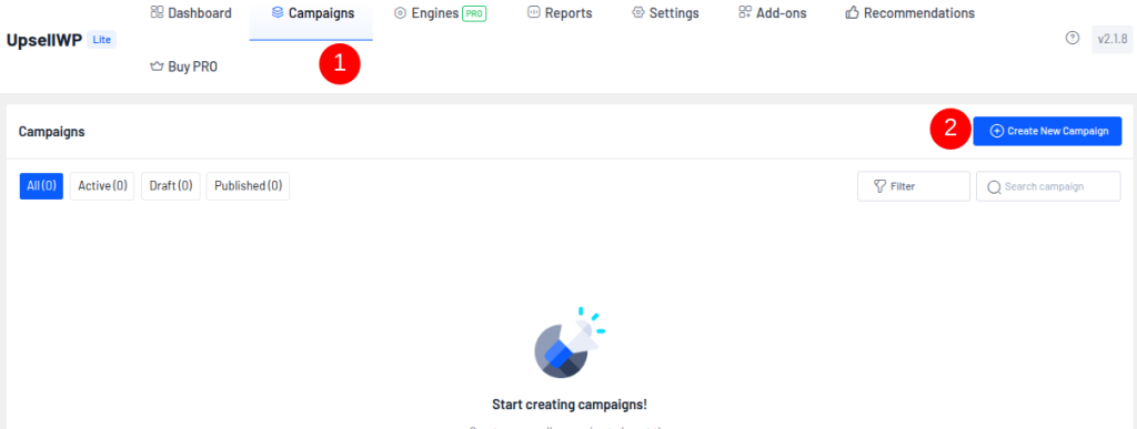 Go to UpsellWP "Settings"