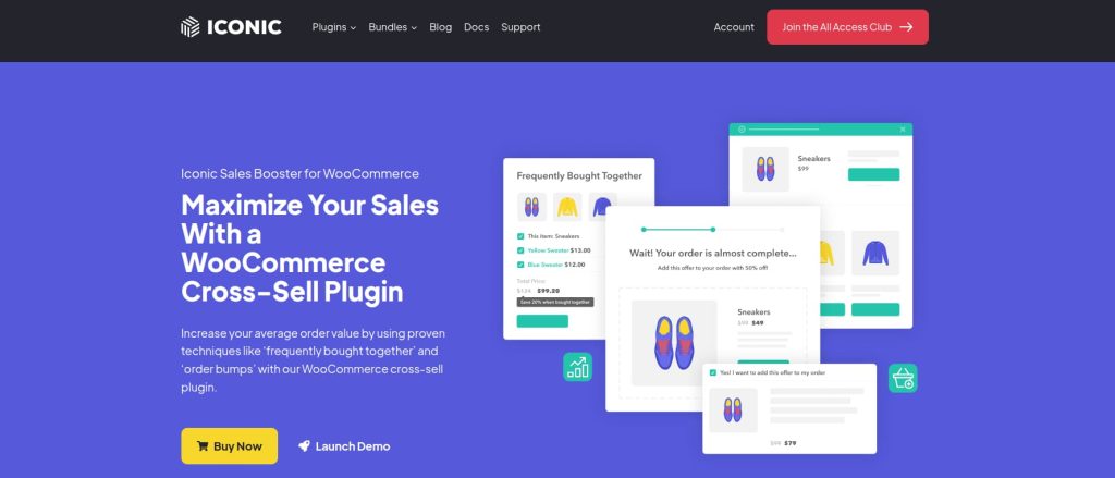 Product page of Iconic Sales Booster for WooCommerce