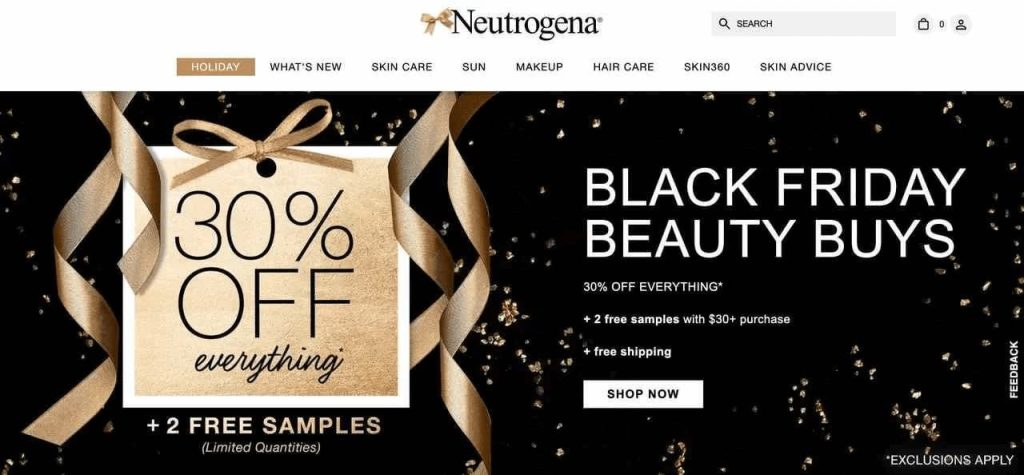 Free shipping by Neutrogena