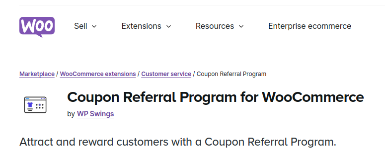 Coupon Referral Program for WooCommerce