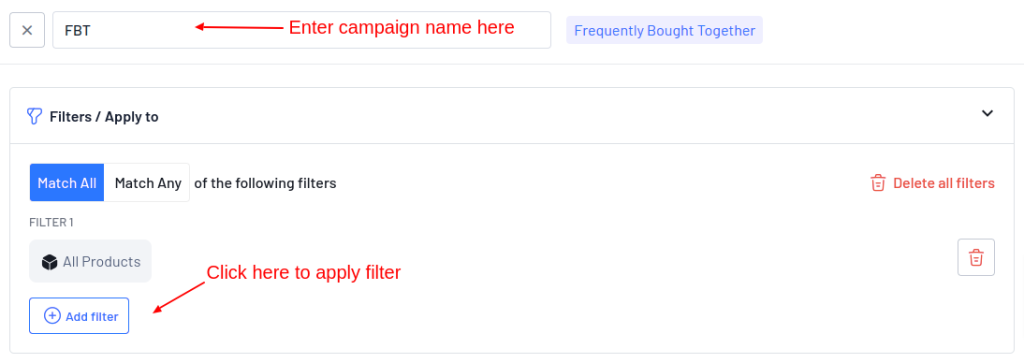 Creating a new WooCommerce frequently bought together campaign
