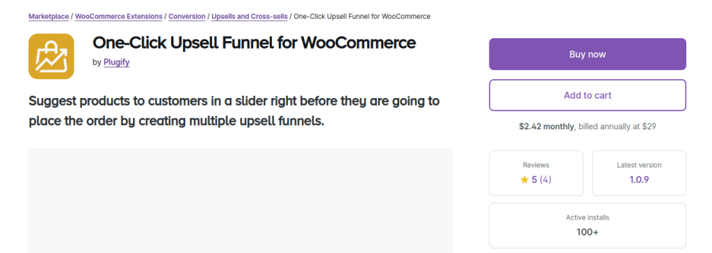 Plugify - Upsell Funnel Plugin