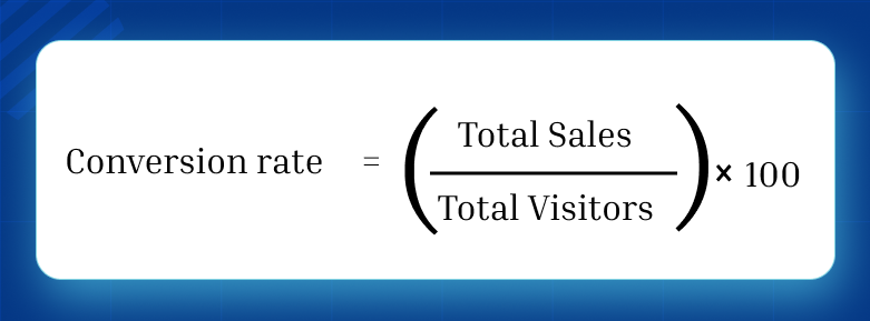 WooCommerce conversion rate formula