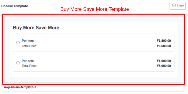 Buy More Save More Template