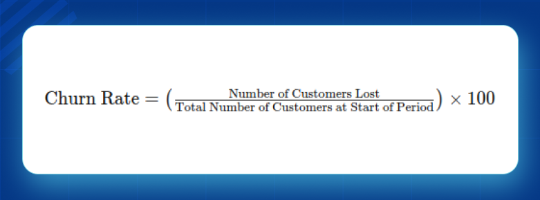 Formula to calculate churn rate