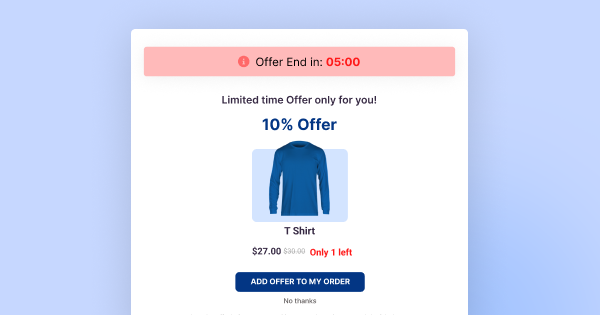 Measure WooCommerce Upsell Success using urgency and scarcity method