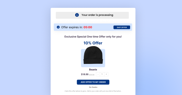 Post-purchase UX Optimization