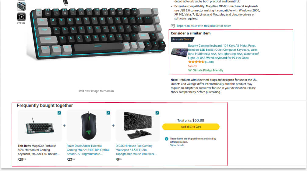 Product Recommendations by Amazon
