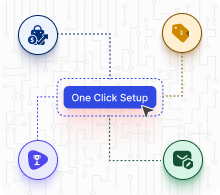 One Click Setup Blue