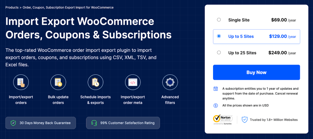 Order, Coupon, Subscription Export Import for WooCommerce