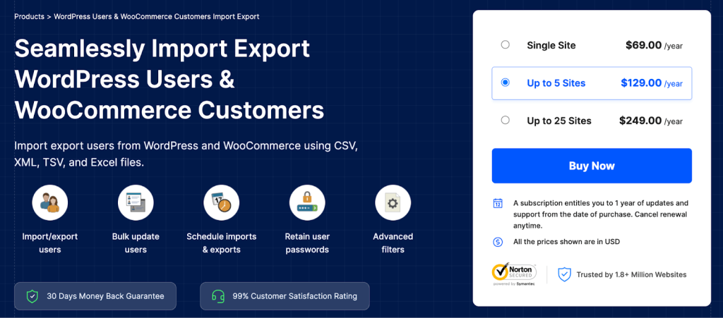 WordPress Users & WooCommerce Customers Import Export