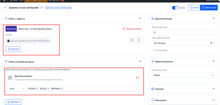 Dynamic Cross-sell Bundle