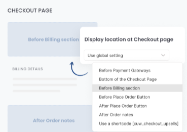 Choosing Display Location